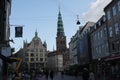 View of Financisl street stroeget Amagaer torv in capital