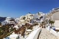 View of Fira on a bright sunny summer day, Santorini Royalty Free Stock Photo