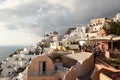 View of Fira, Santorini. Fira is the main stunning cliff-perched town on Santorini, member of the Cyclades islands, Aegean sea. Royalty Free Stock Photo