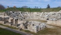 View of the First Ancient Theatre of Larissa Royalty Free Stock Photo