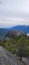 View of first peak on stawamus chief, squamish