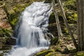 A View of the First Waterfall at the Base Crabtree Falls Royalty Free Stock Photo
