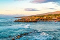 View of fisherman port of Hanga Roa Village on Rapa Nui or Easter Island Royalty Free Stock Photo