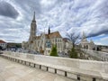 View from Fisherman`s bastion, old town, Budapest, Hungary Royalty Free Stock Photo