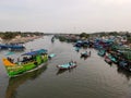 View of fishermen goes for fishing at cuddalore