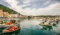 The fishing port of Gytheio, in Laconia, Greece.