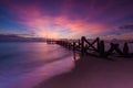 View fishing pier Royalty Free Stock Photo