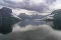 The view of the fjord in Andalsnes in Norway Royalty Free Stock Photo