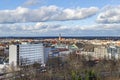 View from the Flak tower over the district Wedding of Berlin with the Stephanus church