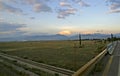 View of flat planes near Podgorica