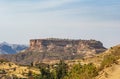 View of the flat-topped rock of Debre Damo monastery Royalty Free Stock Photo