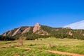 Flatirons Boulder Colorado Chautauqua Park Royalty Free Stock Photo