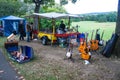 View of flea market in Bonn Royalty Free Stock Photo