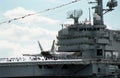 2000 View of the Flight Deck of the USS John F. Kennedy Royalty Free Stock Photo