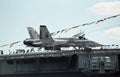 2000 View of the Flight Deck of the USS John F. Kennedy Royalty Free Stock Photo