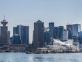 A view of a floatplane landing in Vancouver, Canada Royalty Free Stock Photo