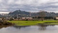 View of the flooding in San Miniato, Pisa, Tuscany, Italy Royalty Free Stock Photo