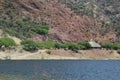 View of the flora, fauna and cabins in Zimapan Magical Town Dam in Hidalgo Mexico