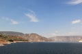 View of the flora, fauna and cabins in Zimapan Magical Town Dam in Hidalgo Mexico