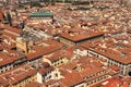 View of Florence and the basilica of Santa Croce. Panorama of Florence, Italy, Europe. City of Florence in the Tuscany region in Royalty Free Stock Photo