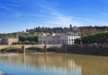 View of Florence. Bridge over the Arno River