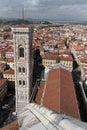 View of Florence from the coupole of the Duomo Royalty Free Stock Photo