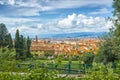 View on Florence, Italy -Bardini Gardens Royalty Free Stock Photo