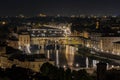 View of Florence during the night from Piazzale Michelangelo