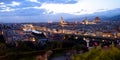 View of Florence at night Royalty Free Stock Photo