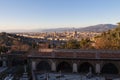 View Florence from San Miniato al Monte. Tuscany. Italy. Royalty Free Stock Photo