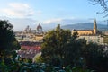 Florence before sundown in the autumn. Royalty Free Stock Photo