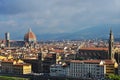 Florence after sunset from Piazzale Michelangelo, Florence, Italy Royalty Free Stock Photo