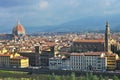 Florence after sunset from Piazzale Michelangelo, Florence, Italy Royalty Free Stock Photo