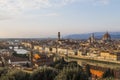 View of Florence at sunset from Piazzale Michelangelo Royalty Free Stock Photo