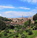 View Florence viewpoint City Italy travel rose Garden flowers trees spring day Garden