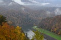 The view from Fontana Dam in Fall Royalty Free Stock Photo