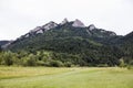 View at the foot of the Three Crowns Mountain, Poland Royalty Free Stock Photo