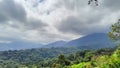 View of forest and mountain valley, Cisarua, West Java, Indonesia