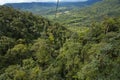 View of the forest from the teleferico in Mindo, Ecuador Royalty Free Stock Photo