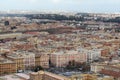 View form the cupola of Vatican Saint Peter`s Cathedral Royalty Free Stock Photo