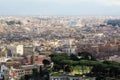 View form the cupola of Vatican Saint Peter`s Cathedral Royalty Free Stock Photo