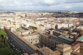 View form the cupola of Vatican Saint Peter`s Cathedral Royalty Free Stock Photo