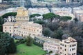 View form the cupola of Vatican Saint Peter`s Cathedral Royalty Free Stock Photo