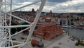 View form the ferris wheel on the Olowianka Island of Gdansk, Poland Royalty Free Stock Photo