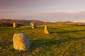 View form hill on the autumn landscape near the water dam Slapy. Royalty Free Stock Photo