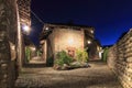 View form the inside of the Medieval village of Ricetto di Candelo in Piedmont, used as a refuge in times of attack during the Mid Royalty Free Stock Photo