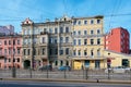 View of the former old profitable houses of the Meshkovs, Karyavova, 19th century, Ligovsky prospect, cityscape