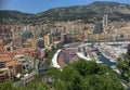 View to the formula 1 race in monaco