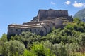 View of Fort Bard, Aosta Valley, Italy