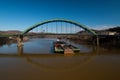 Fort Henry Arch Bridge - Interstate 70, US Routes 40 & 250 - Ohio River - Wheeling, West Virginia